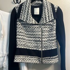 Elevenses Black and White Patterned Jacket